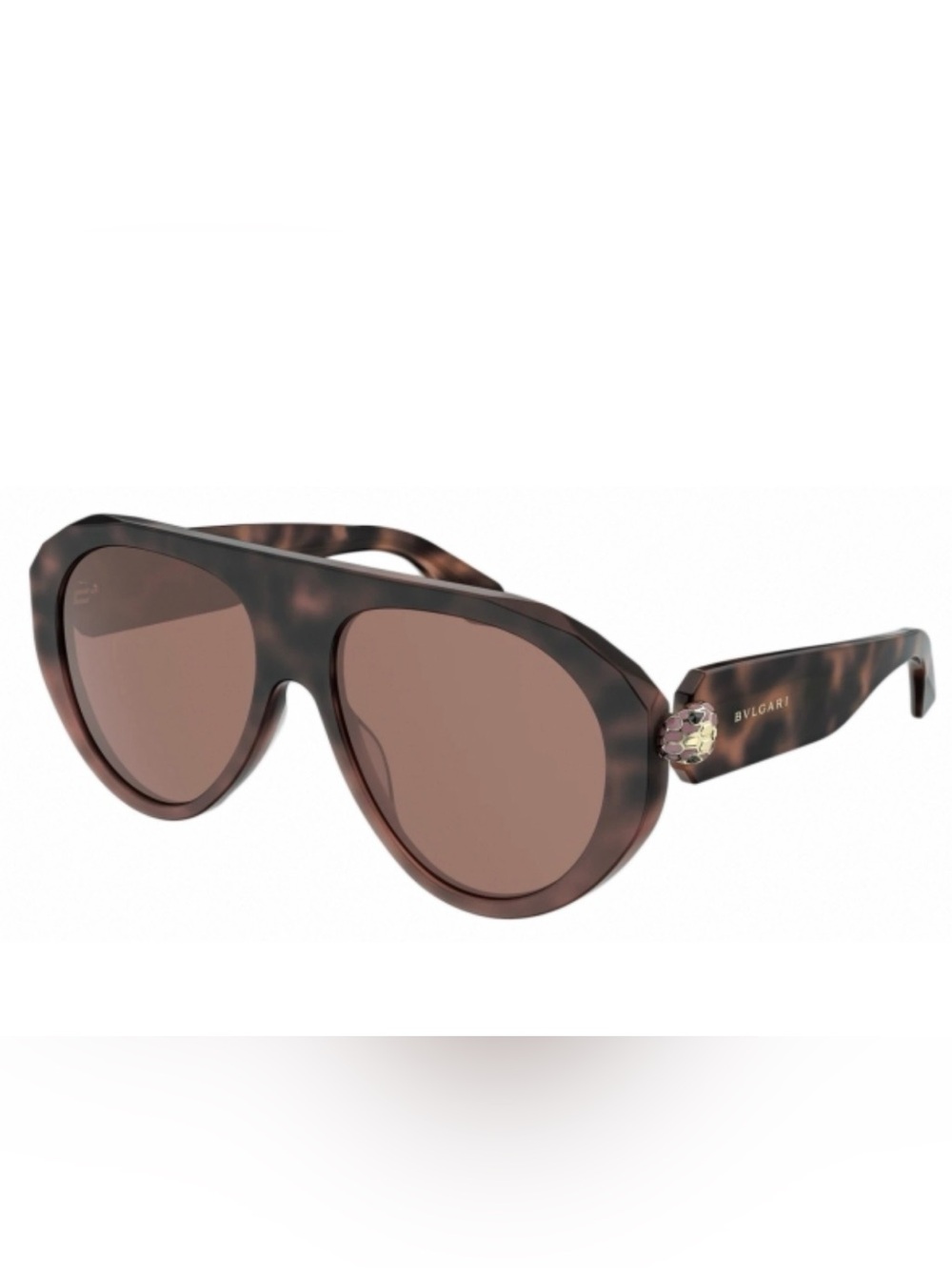 Bulgari - Serpenti - Aviator Acetate Sunglasses - Havana Pink